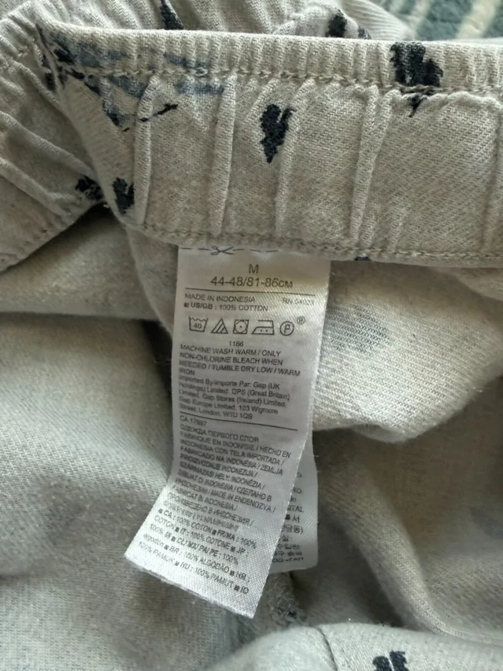 Banana Republic‎ Gray Ski Print Pajama Lounge Pants M​